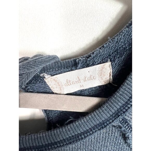 Altar’d state blue tunic sweater with pockets - Picture 4 of 7